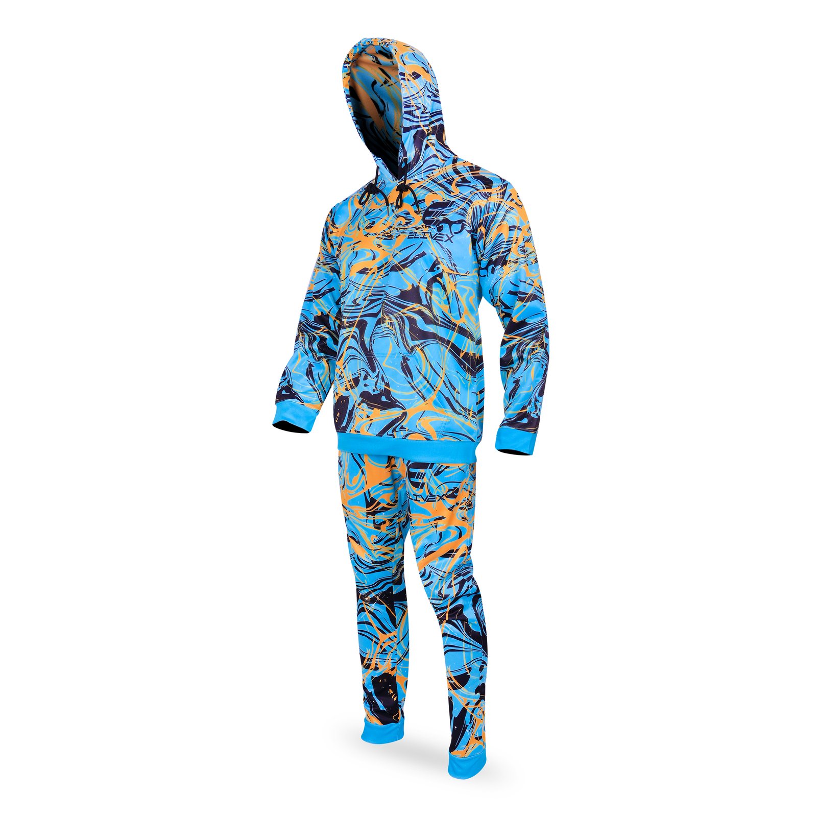 Printed Hoodie Tracksuit view